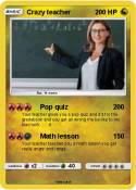 Crazy teacher