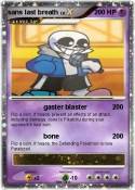 sans last breat