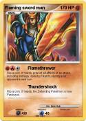 Flaming sword