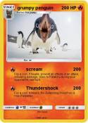 grumpy penguin
