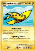 surfing pikachu