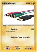 Cable hdmi rgb