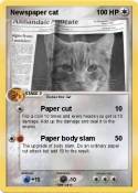 Newspaper cat