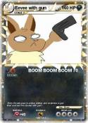 Eevee with gun