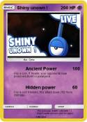 Shiny unown