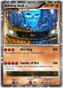 burning skull