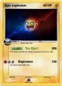 Epic explosion