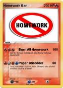 Homework Ban