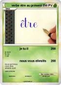 verbe étre au
