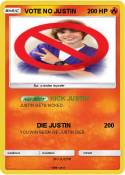 VOTE NO JUSTIN