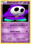 Purple shy guy