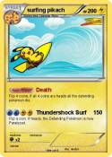 surfing pikach