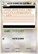 VOTE DOWN ON