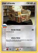 chair of books