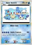 Water Starters