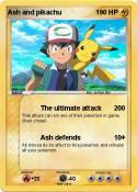 Ash and pikachu