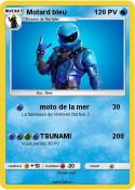 Motard bleu