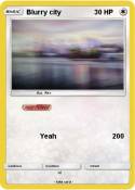 Blurry city