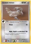 Crested chicken