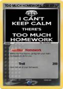 TOO MUCH HOMEWO