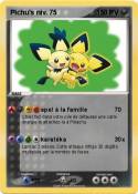 Pichu's niv. 75