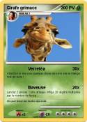 Girafe grimace