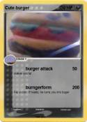 Cute burger