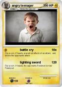 angry teenager
