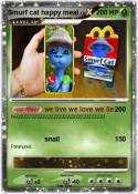 Smurf cat happy