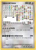 minecraft items