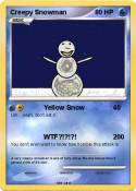 Creepy Snowman