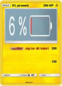 6% prosent