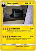Taco printer