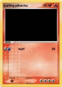 surfing pikachu