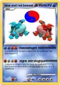 blue and red