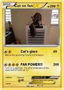 Cat on fan