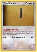 The first