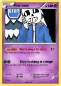Stop sans