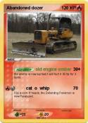 Abandoned dozer
