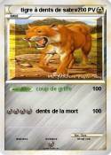 tigre à dents