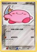 Kirby with a