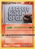 SPRAY LETTERS