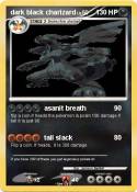 dark black char
