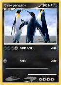three penguins