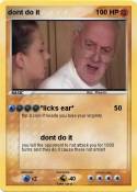 dont do it