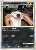 happy face dog