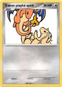 Trainer playful