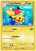 x mas Pikachu