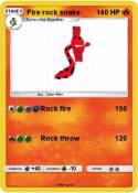 Fire rock snake