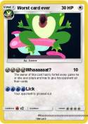 Worst card ever